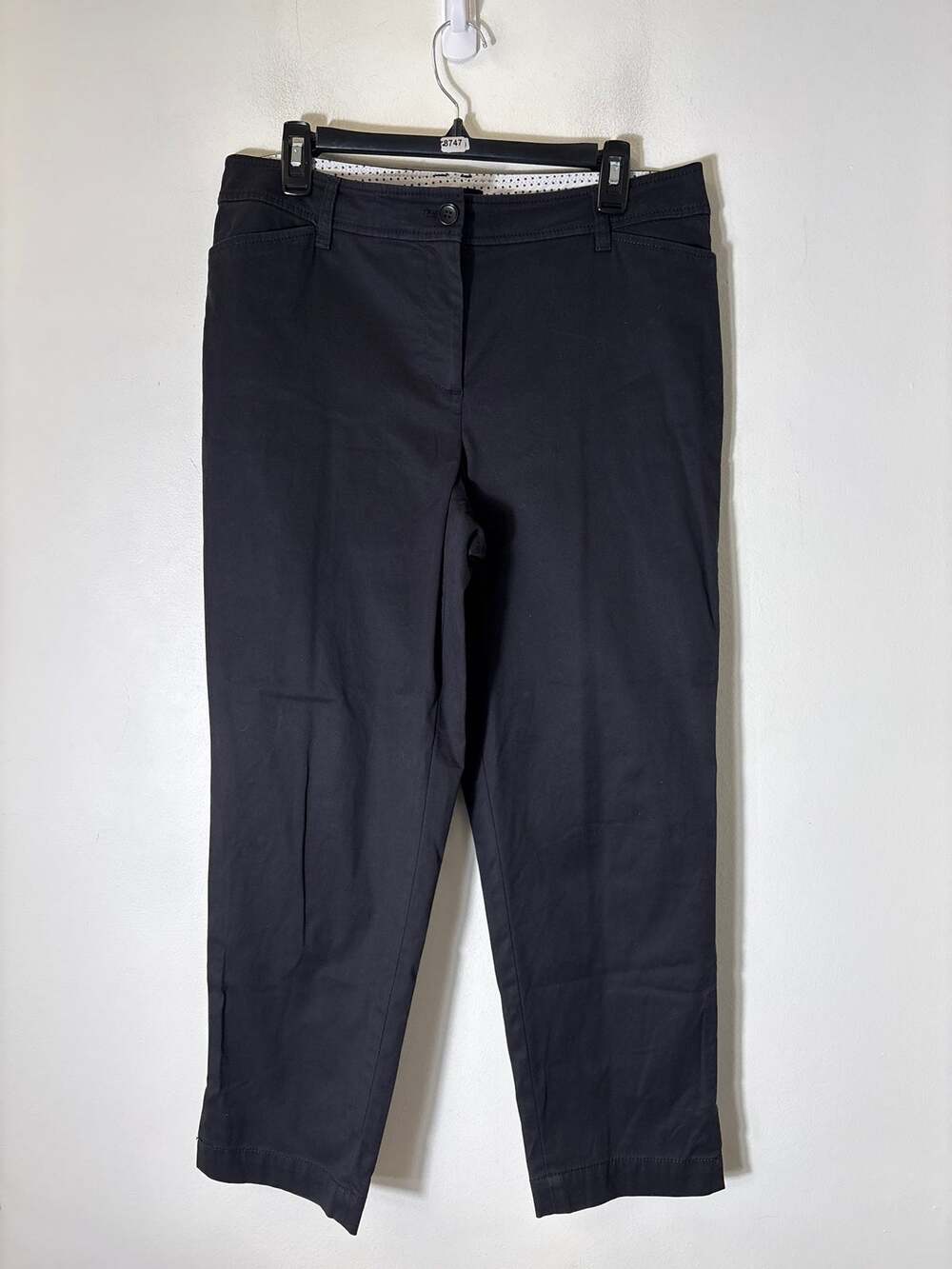 Talbots Black Perfect Crop Pant Sz 10